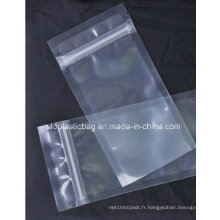 Transparent Zip-Lock Bag pour l&#39;emballage alimentaire